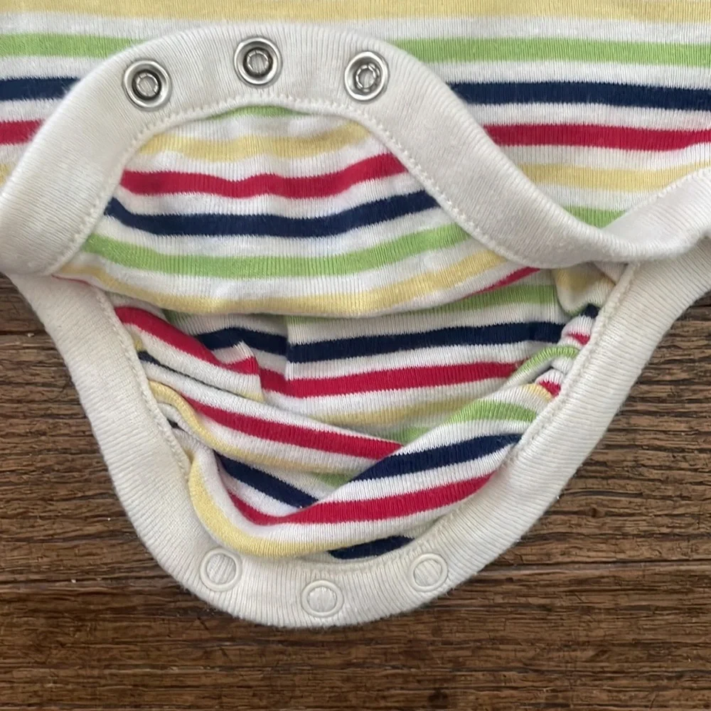 Hanna Andersson Striped cotton onesie for infant